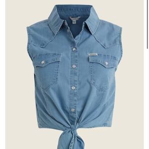 Guess western sleeveless top